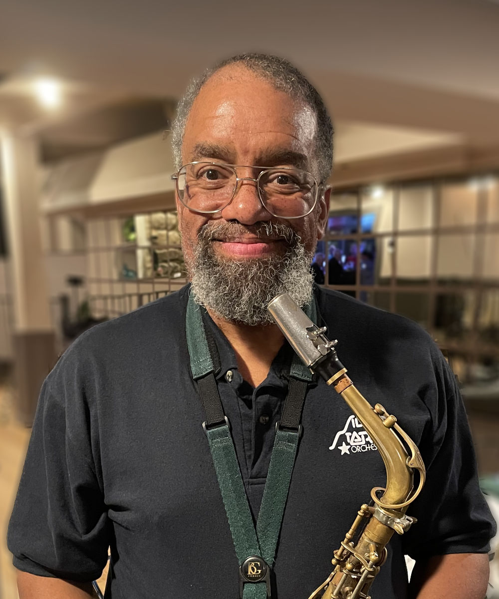 Ray Johnston with his alto sax